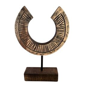 Sagebrook Home Carved Mango Wood Table Sculpture Accent